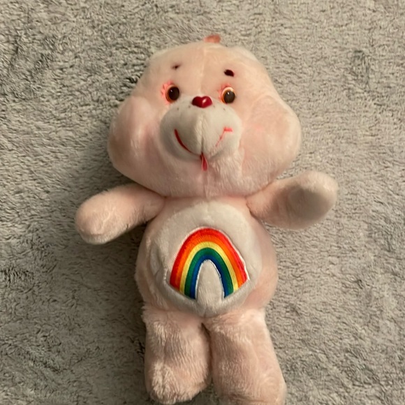 80s Rainbow Care Bear Vintage 1983 pink - Picture 1 of 7